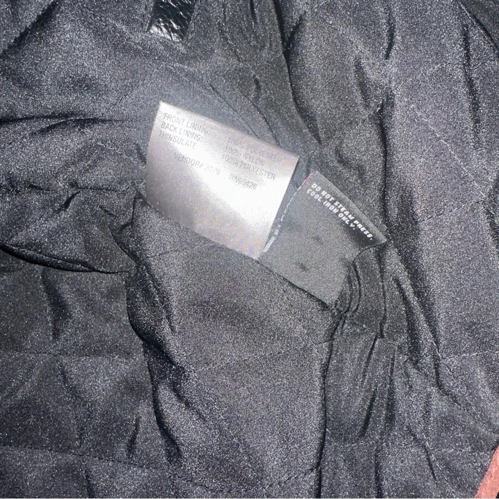 Y2K black Wilsons Leather full-zip leather jacket removable Thinsulate lining. - Picture 10 of 11